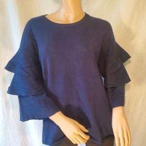 Time and Tru Ruffle Sleeve Sweater